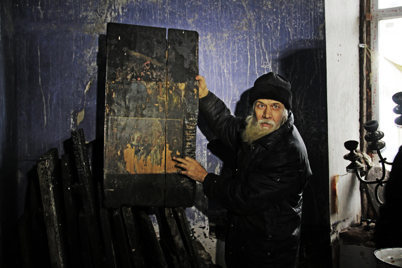 После пожара...