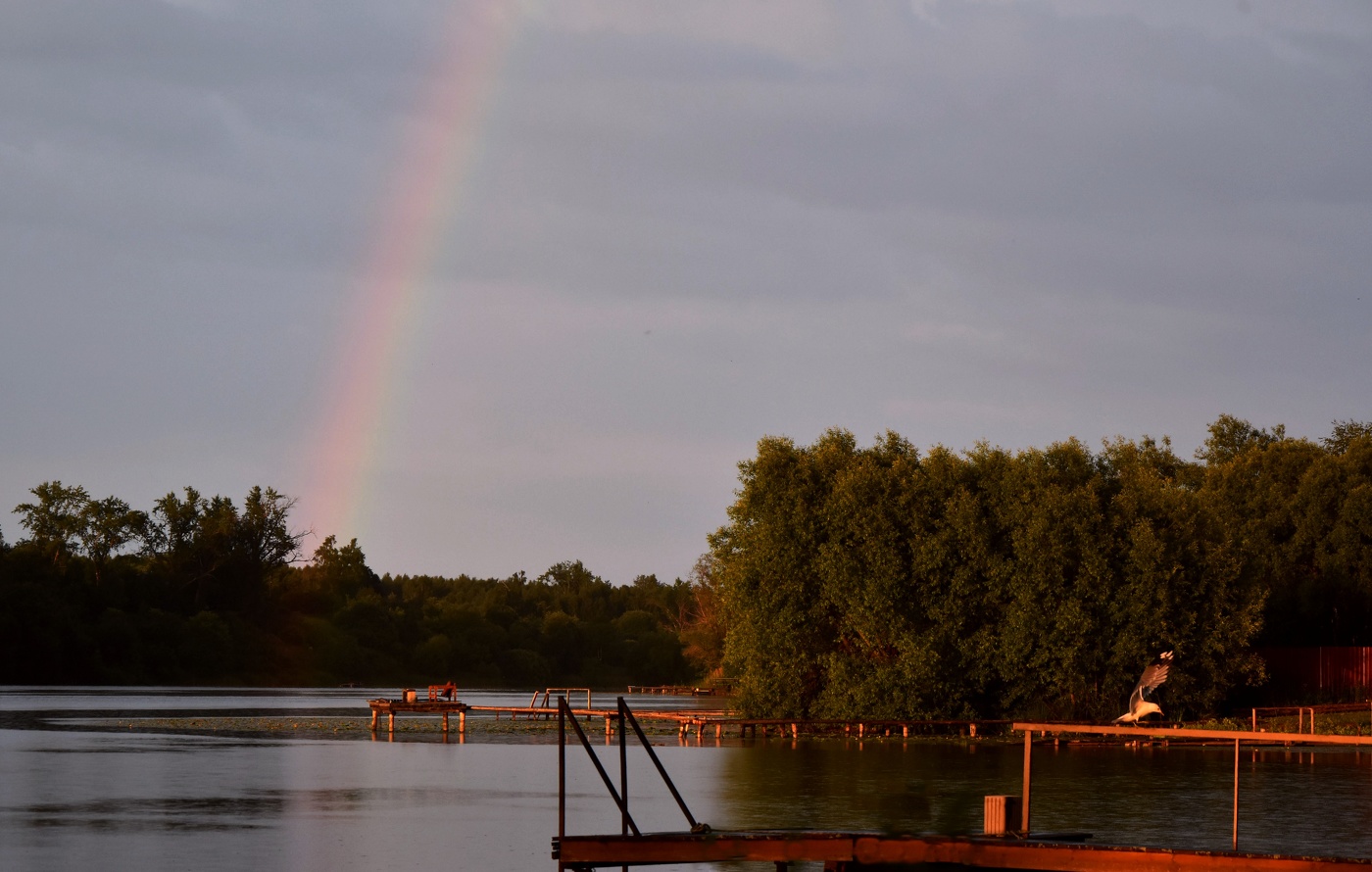Радуга на закате