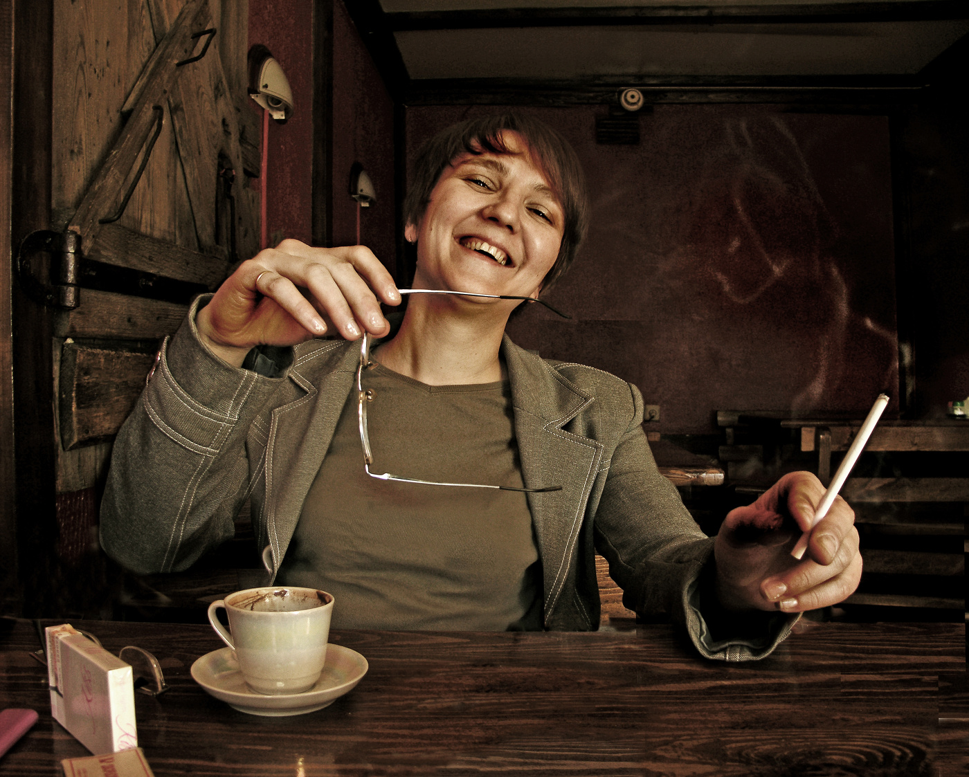 В кофеёне за углом