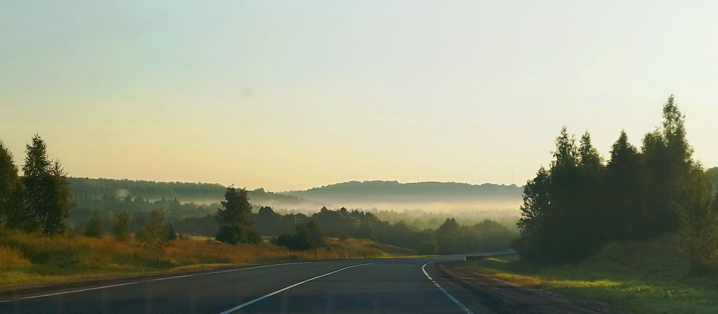 раннее утро,туман