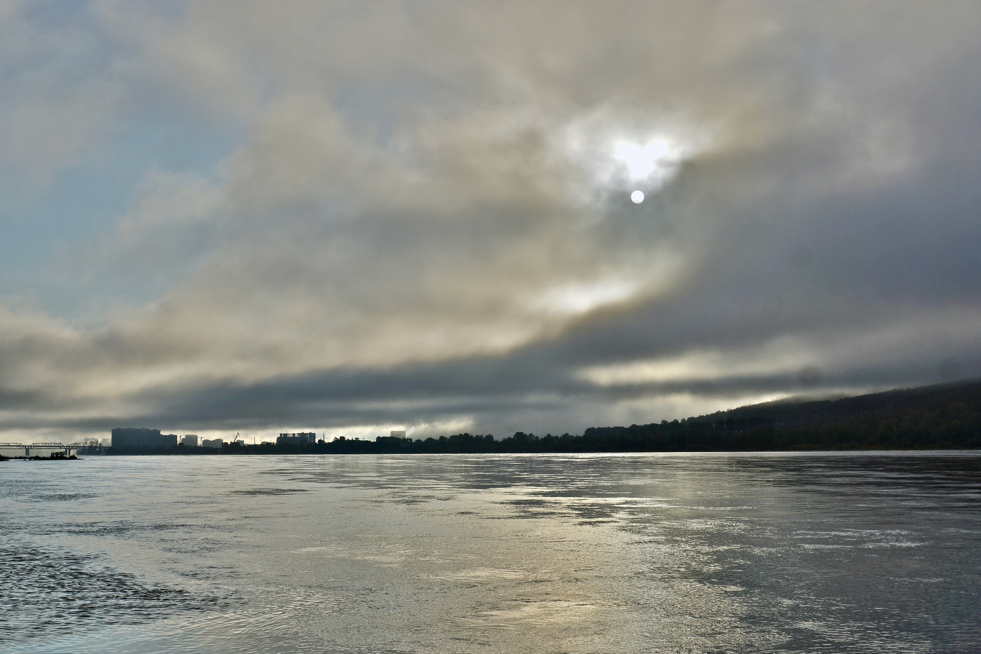 Сентябрьское утро на Енисее