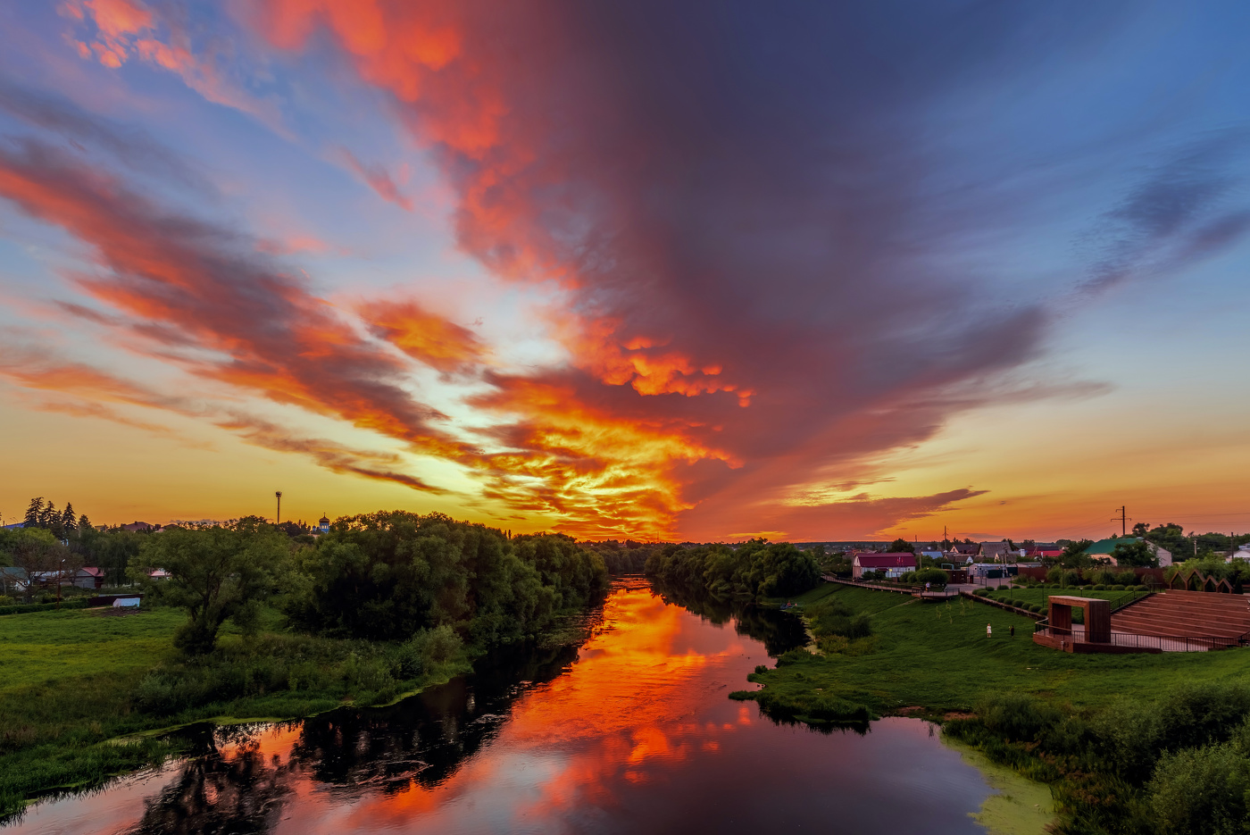 взрывной закат