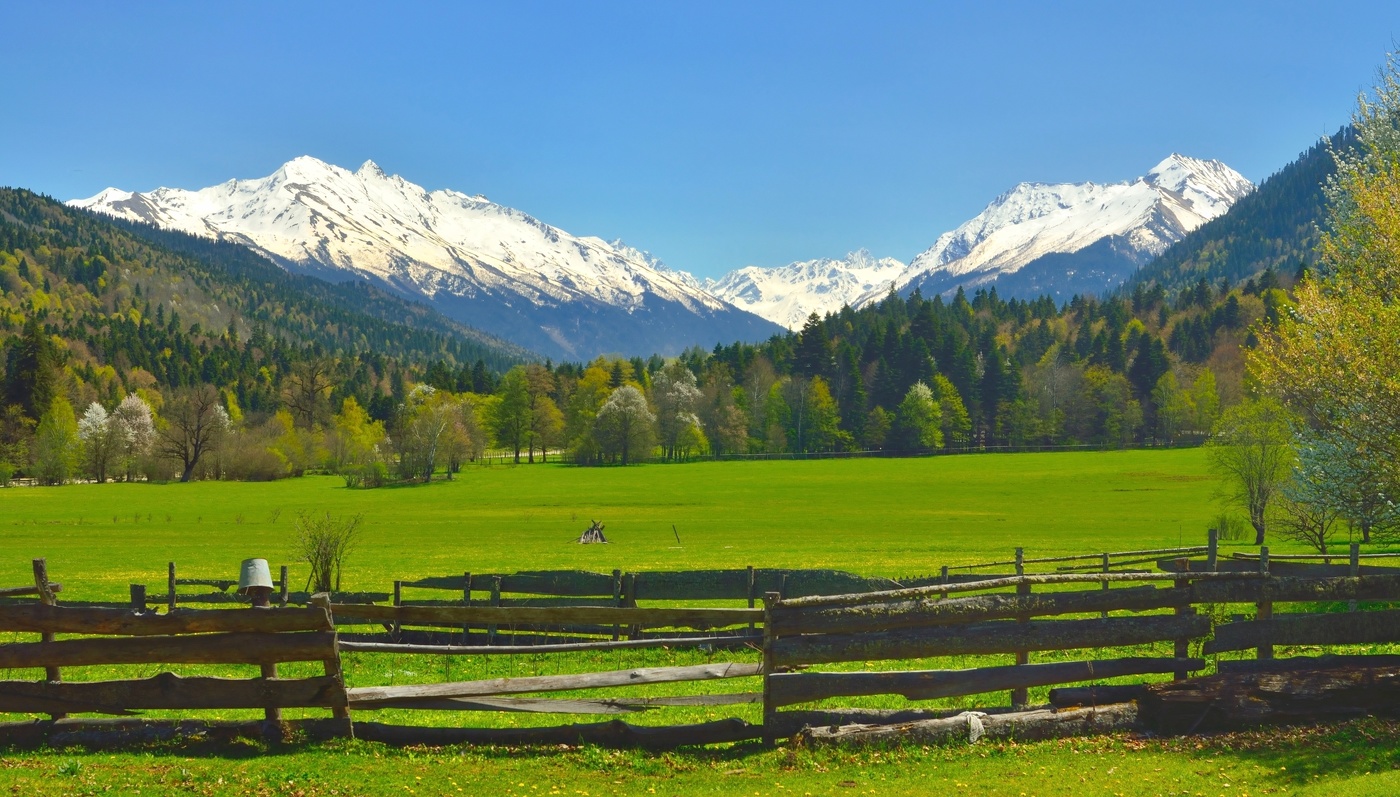 Весна в горах Кавказа