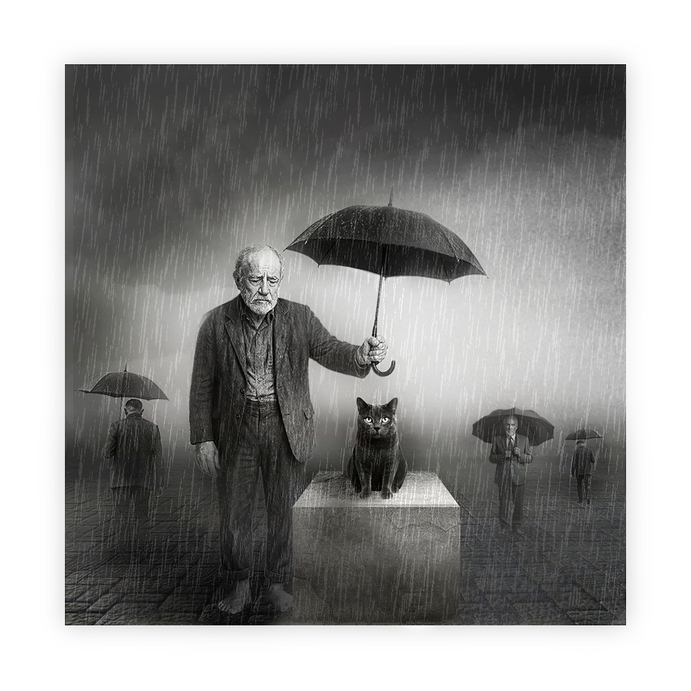 прогулка под дождём