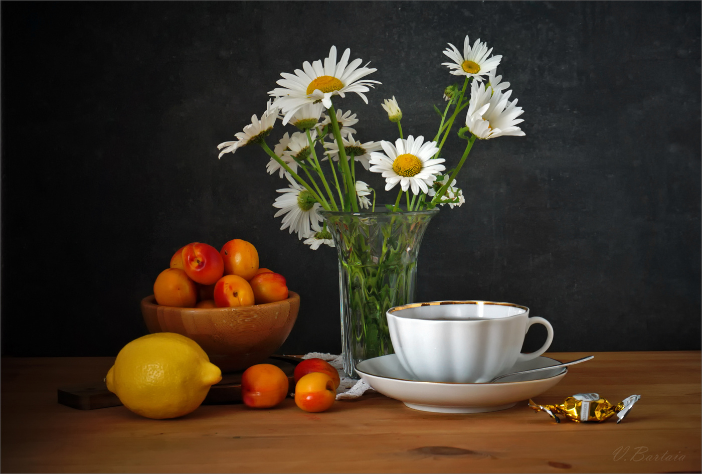 Чай с ромашками