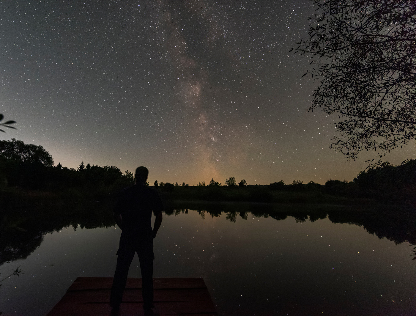 на лесном пруду