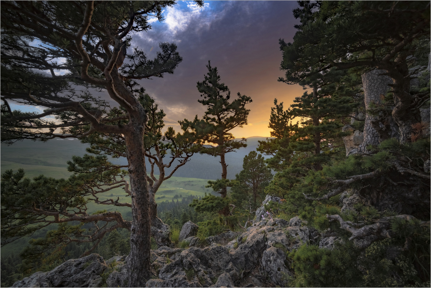 Закат в горах