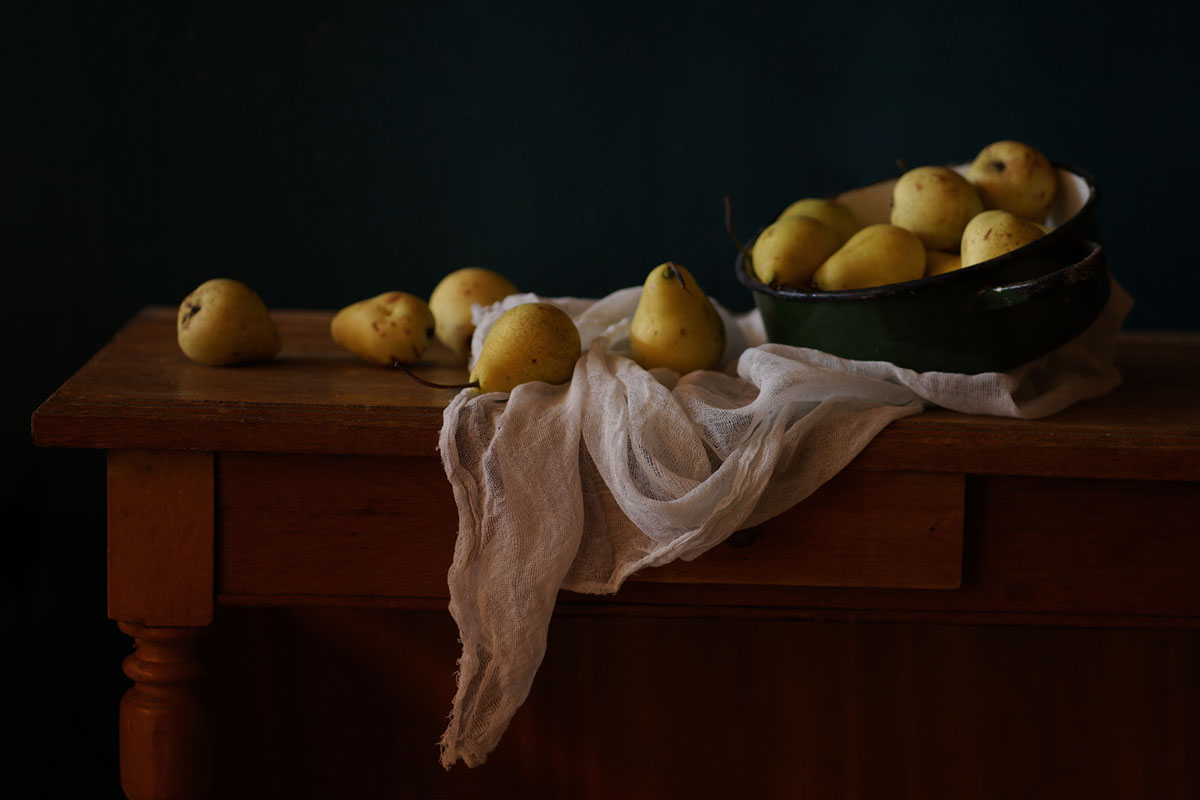 С грушами...