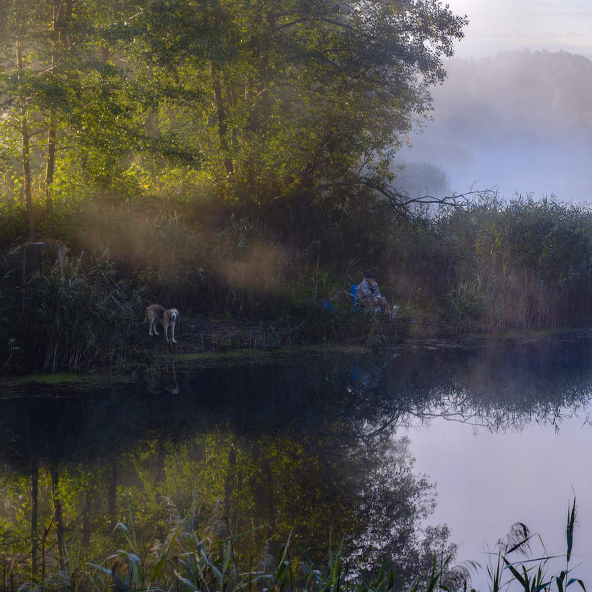 Что ждет? Не клюёт же...