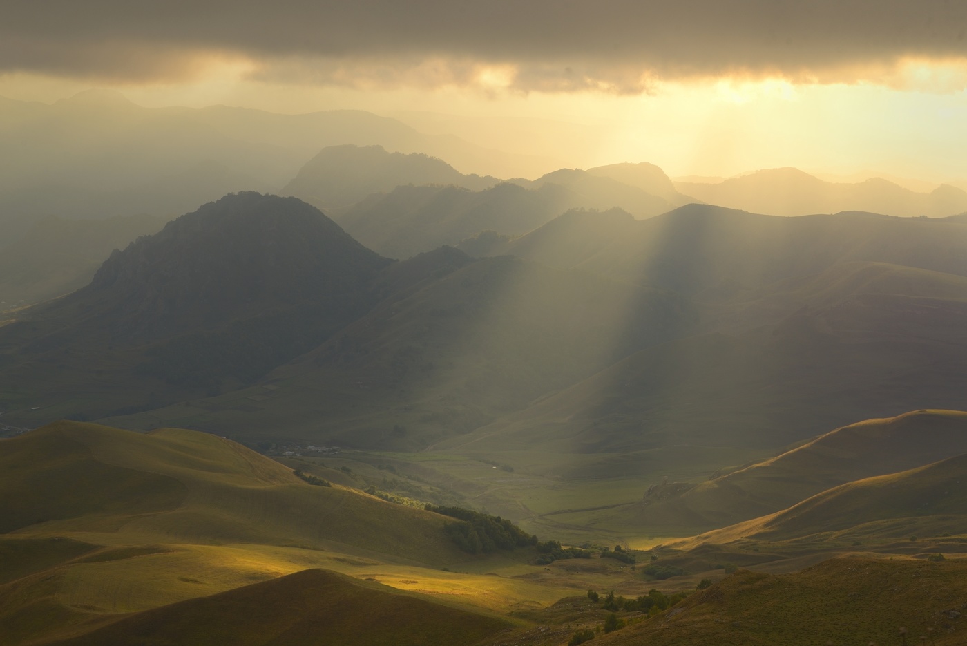 Закат в горах