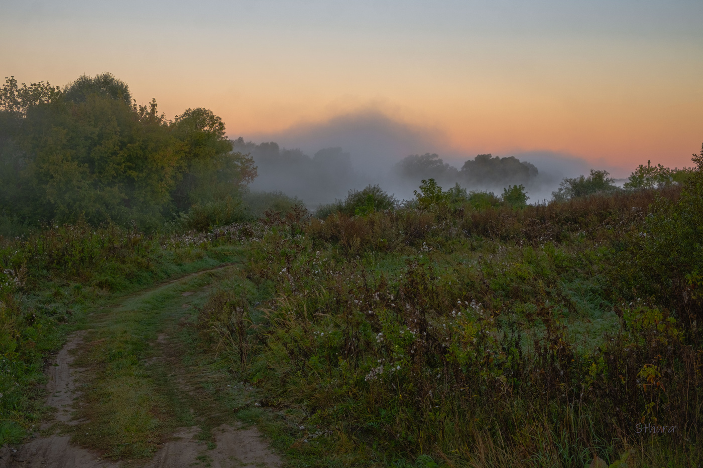Дорога к озеру.