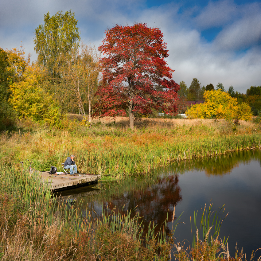 В погожий день.