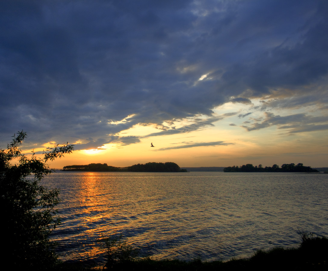 Полет на закате