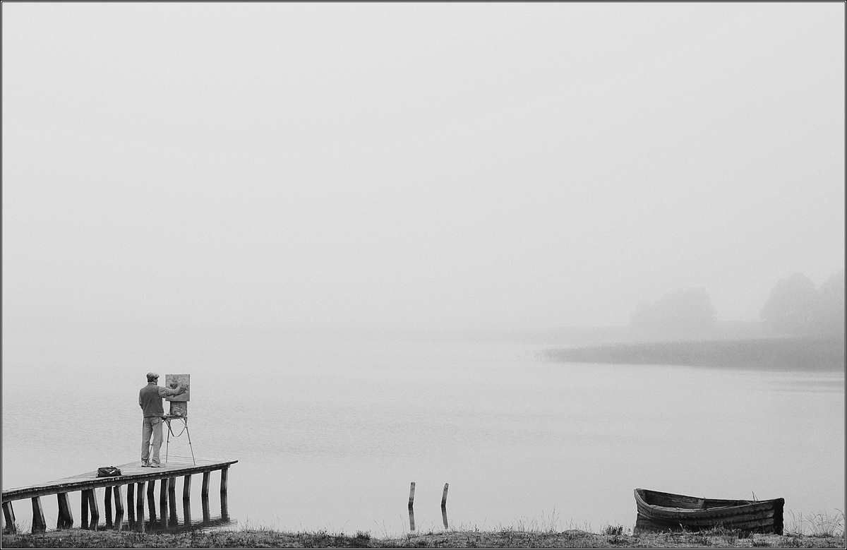 Он приехал  за туманом