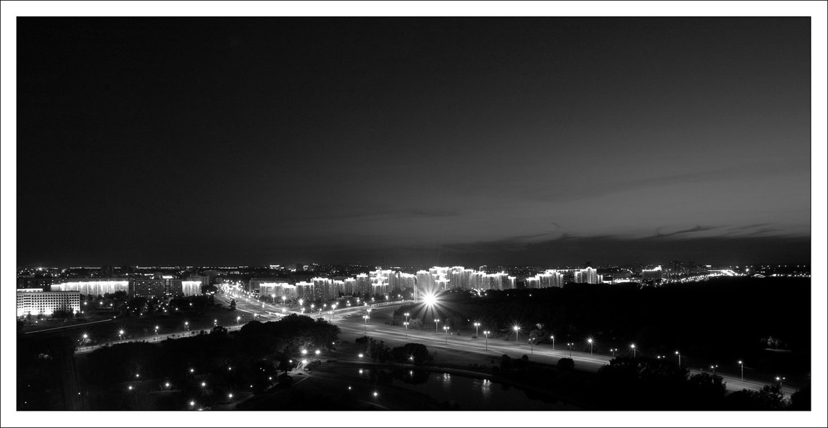 Вечерний Минск. Машерова-Победителей.