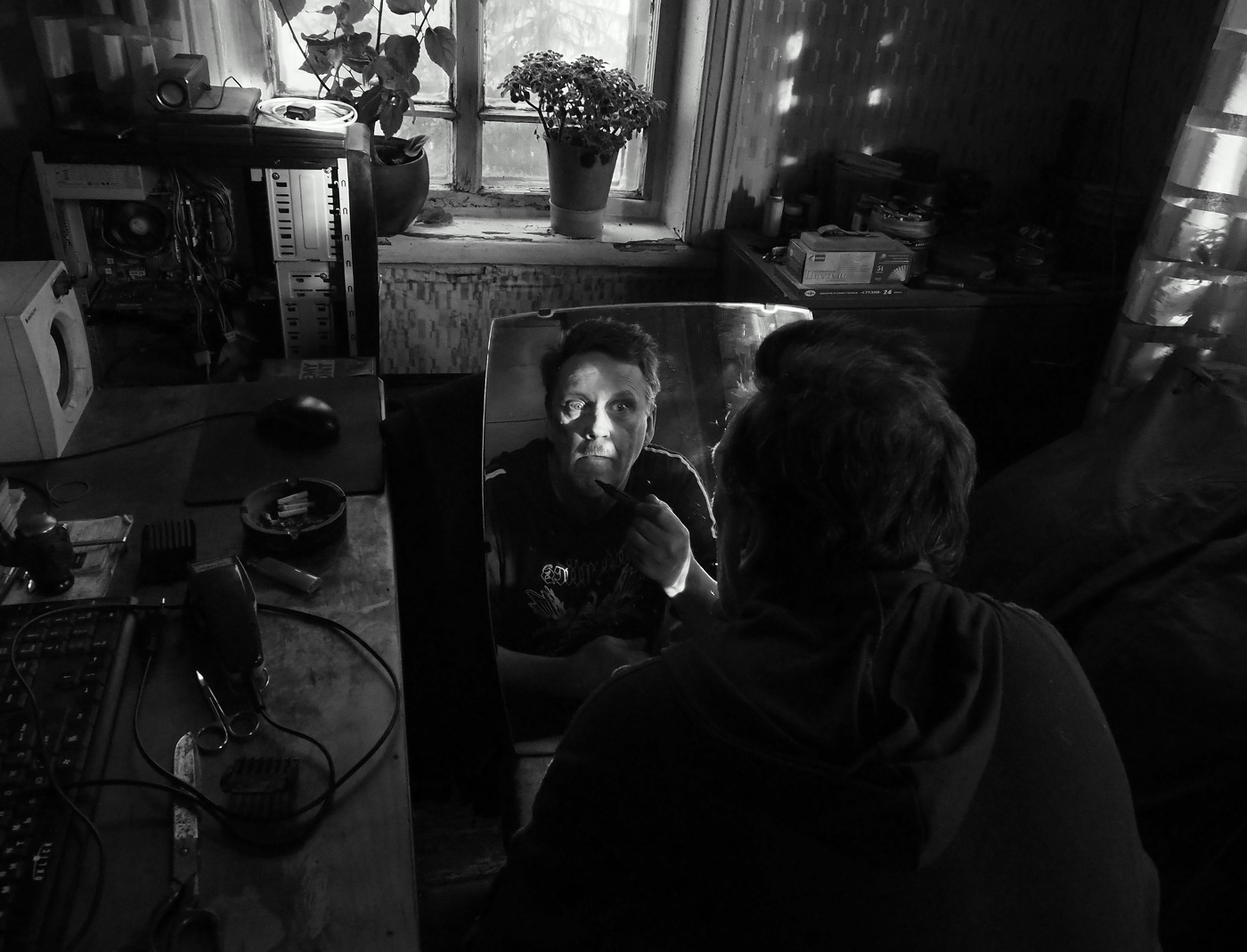 Портрет с трубкой.