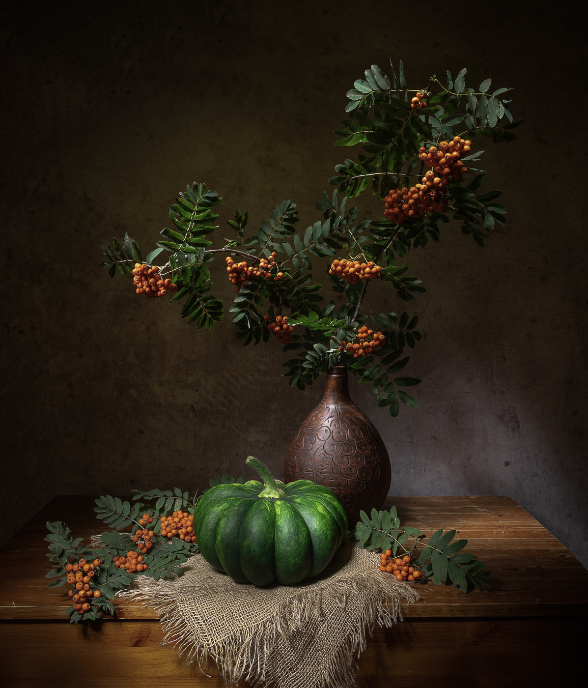 Тыквенно-рябиновый...