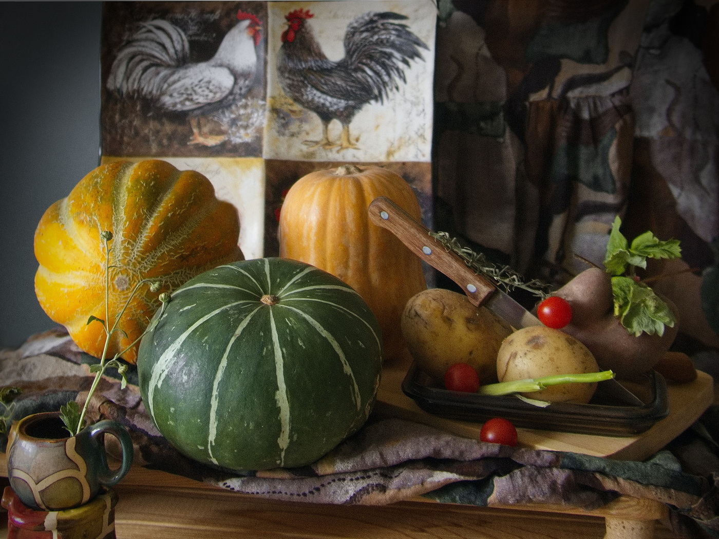 Утро в деревне.