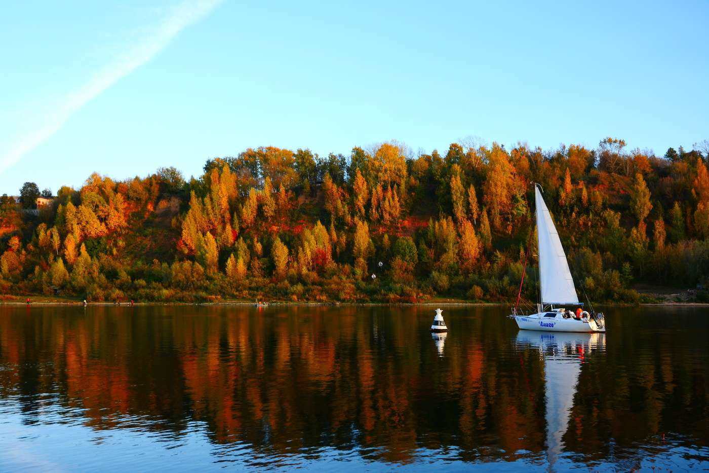 Вечер на реке.