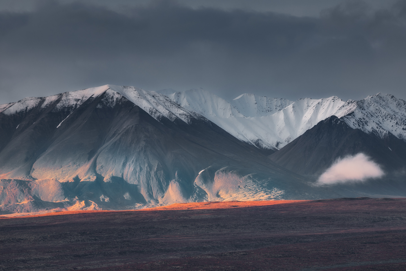 Облако, заблудившееся в горах