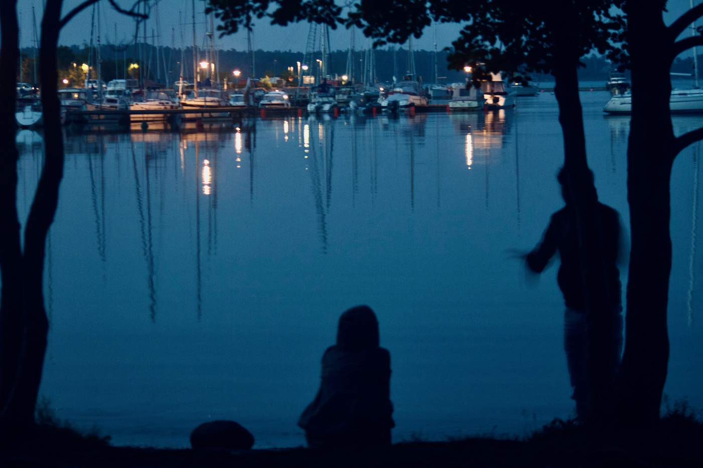 Пирс поздним вечером