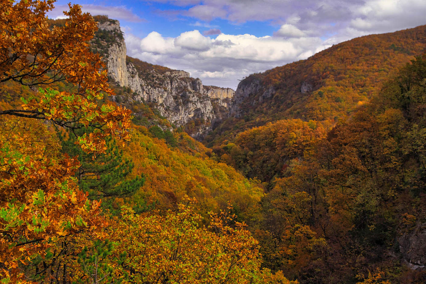 Осень в Большом Каньоне Крыма