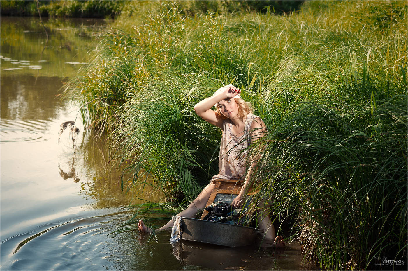 Стирка на реке