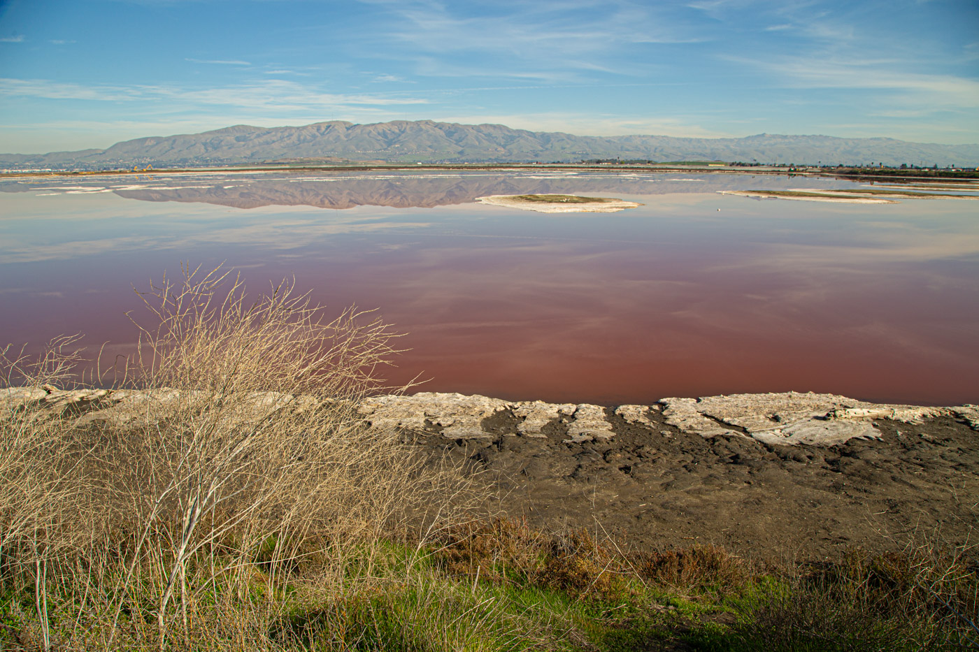 Калифорния. Очень солёное озеро