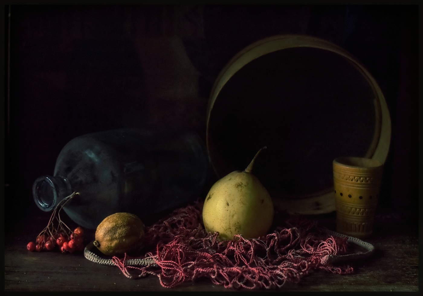 ..... Этюд с грушей и лимоном ....