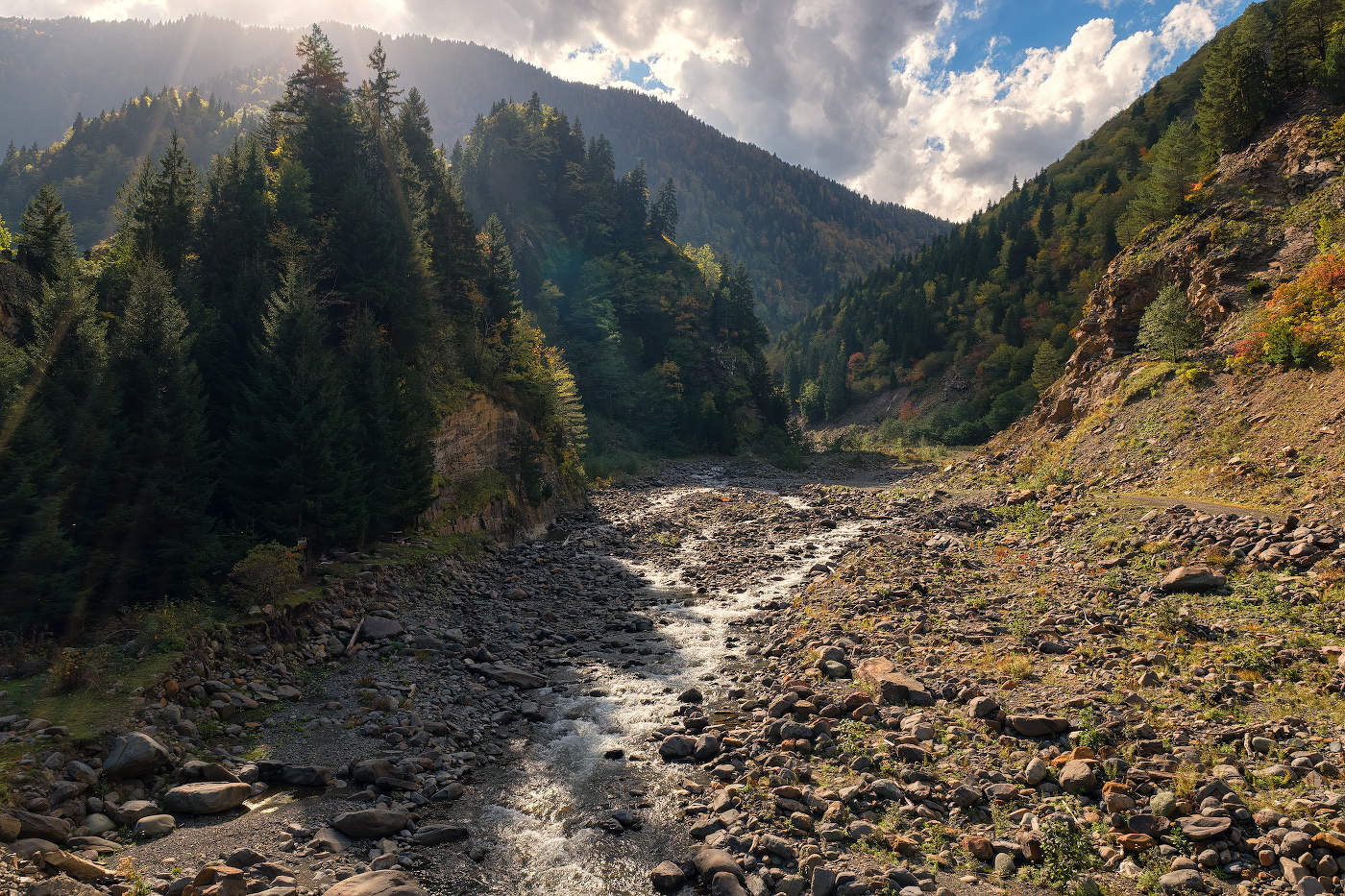 Devashi River In Autumn