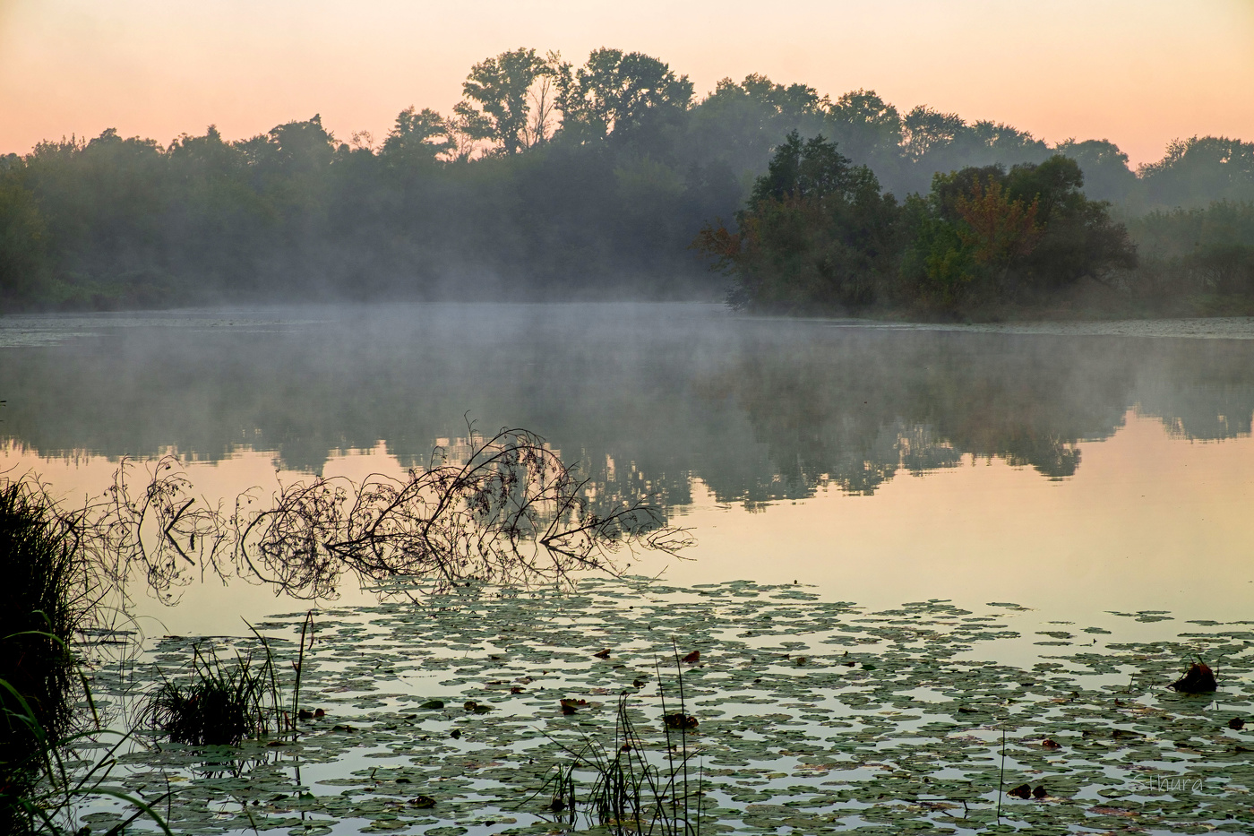Тихое осеннее утро.