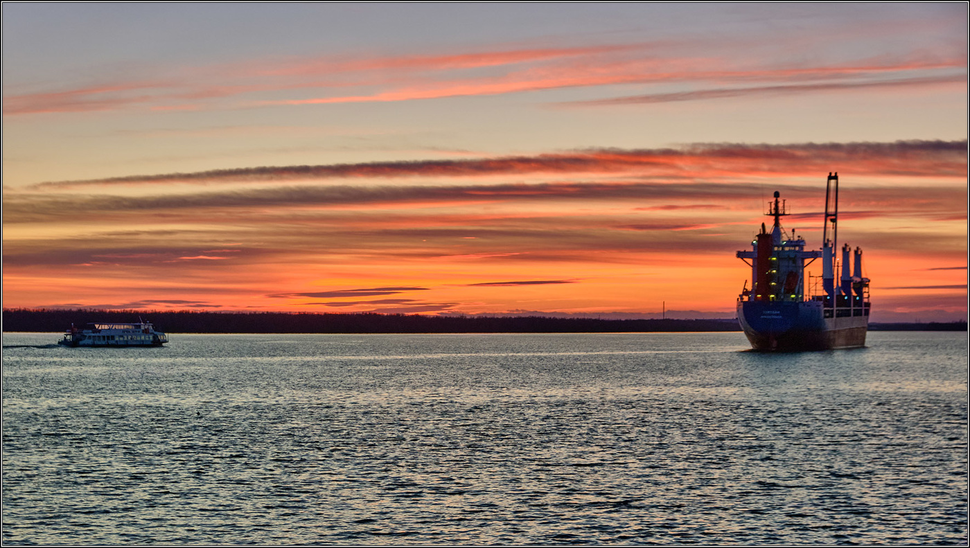 В ноябре на Северной Двине.