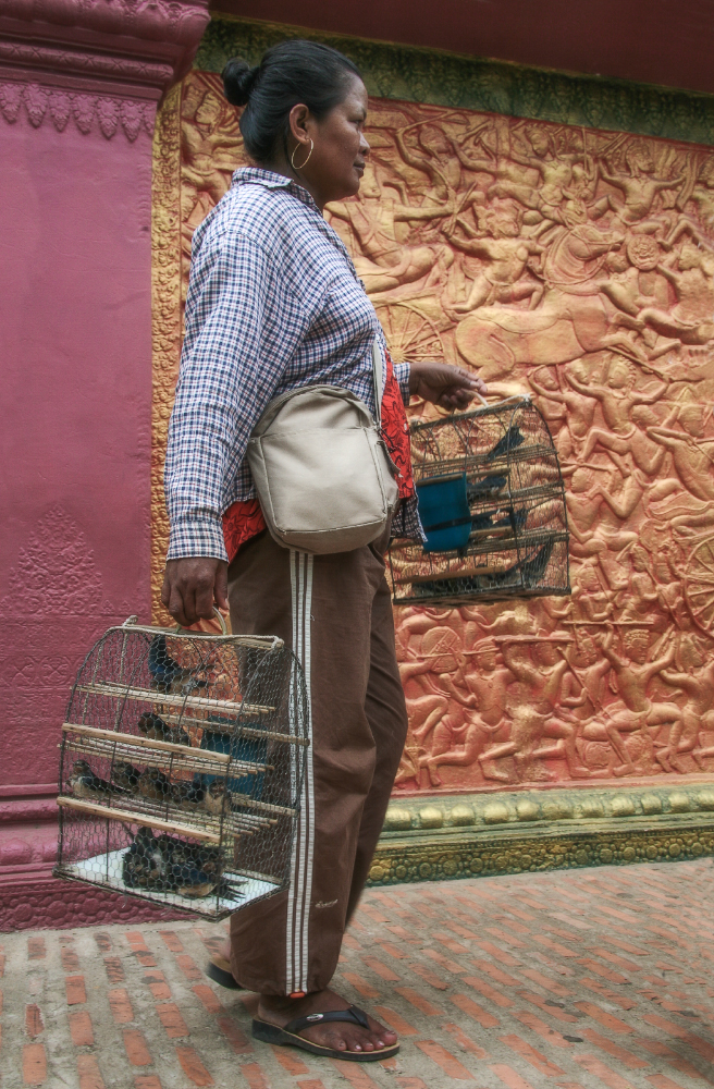 Торговка птицами