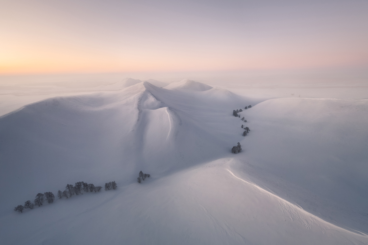 "Долгие горы зимой"
