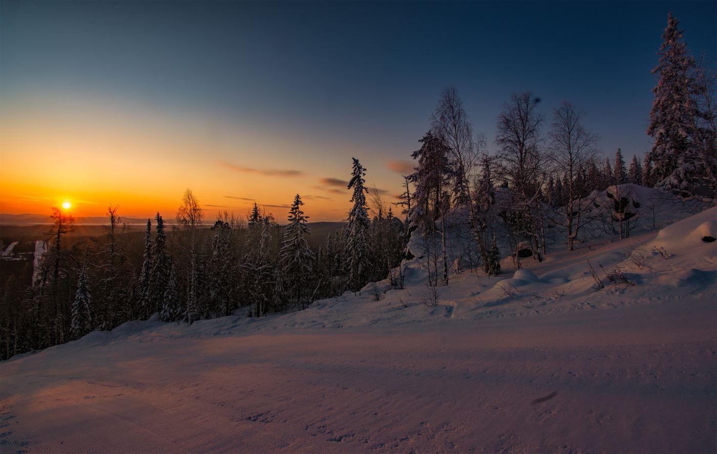 Утро на склоне