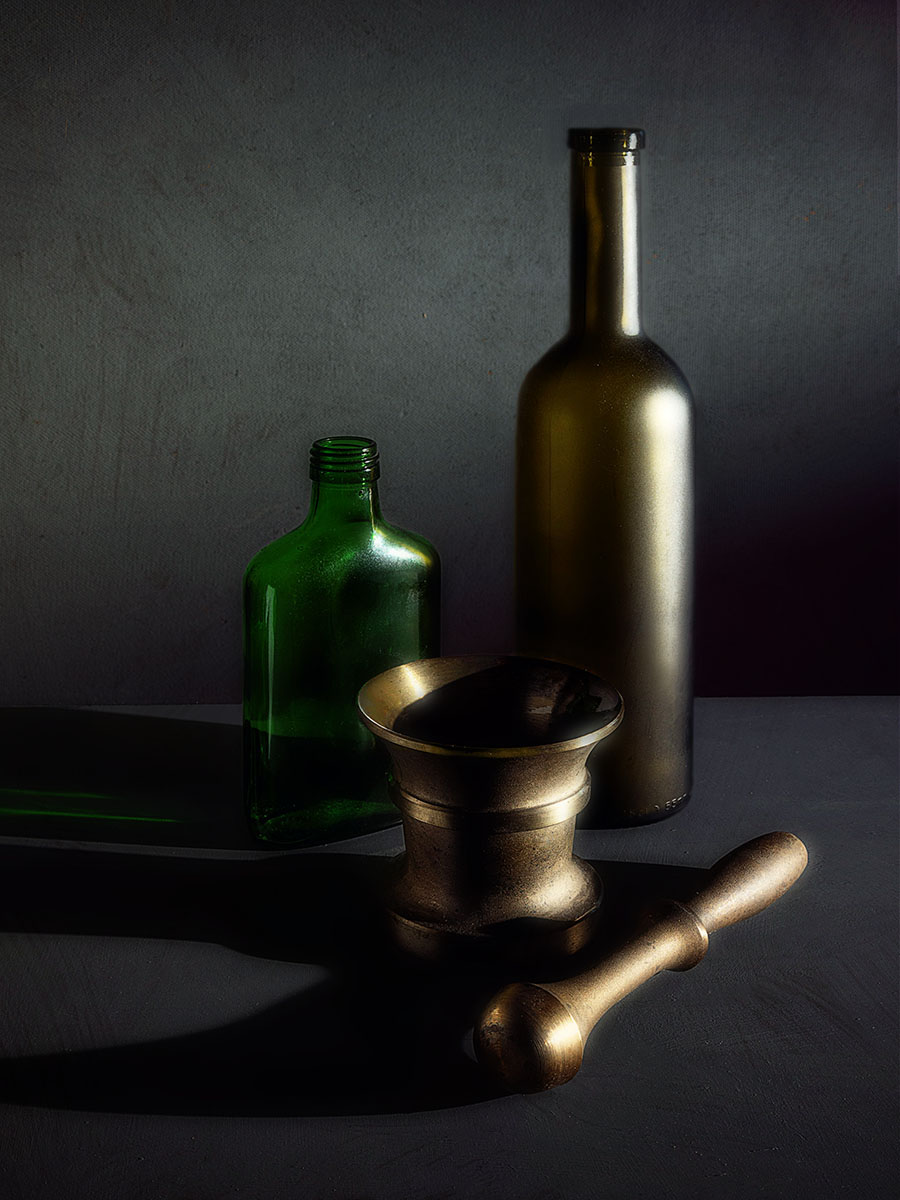 латунная ступка