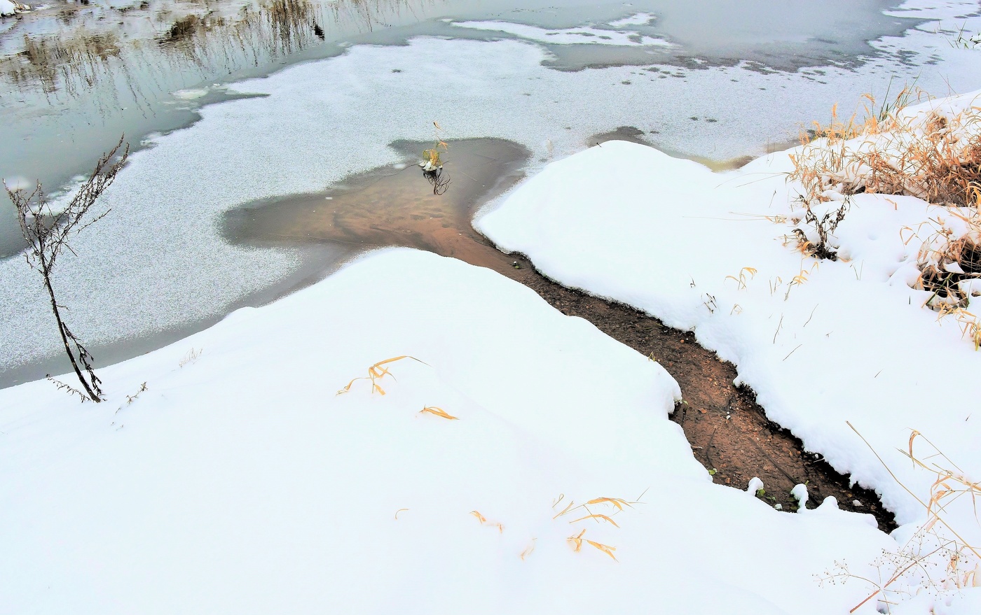 "Сквозь толщу снега вдруг зимой, пробился ледяной ручей..."