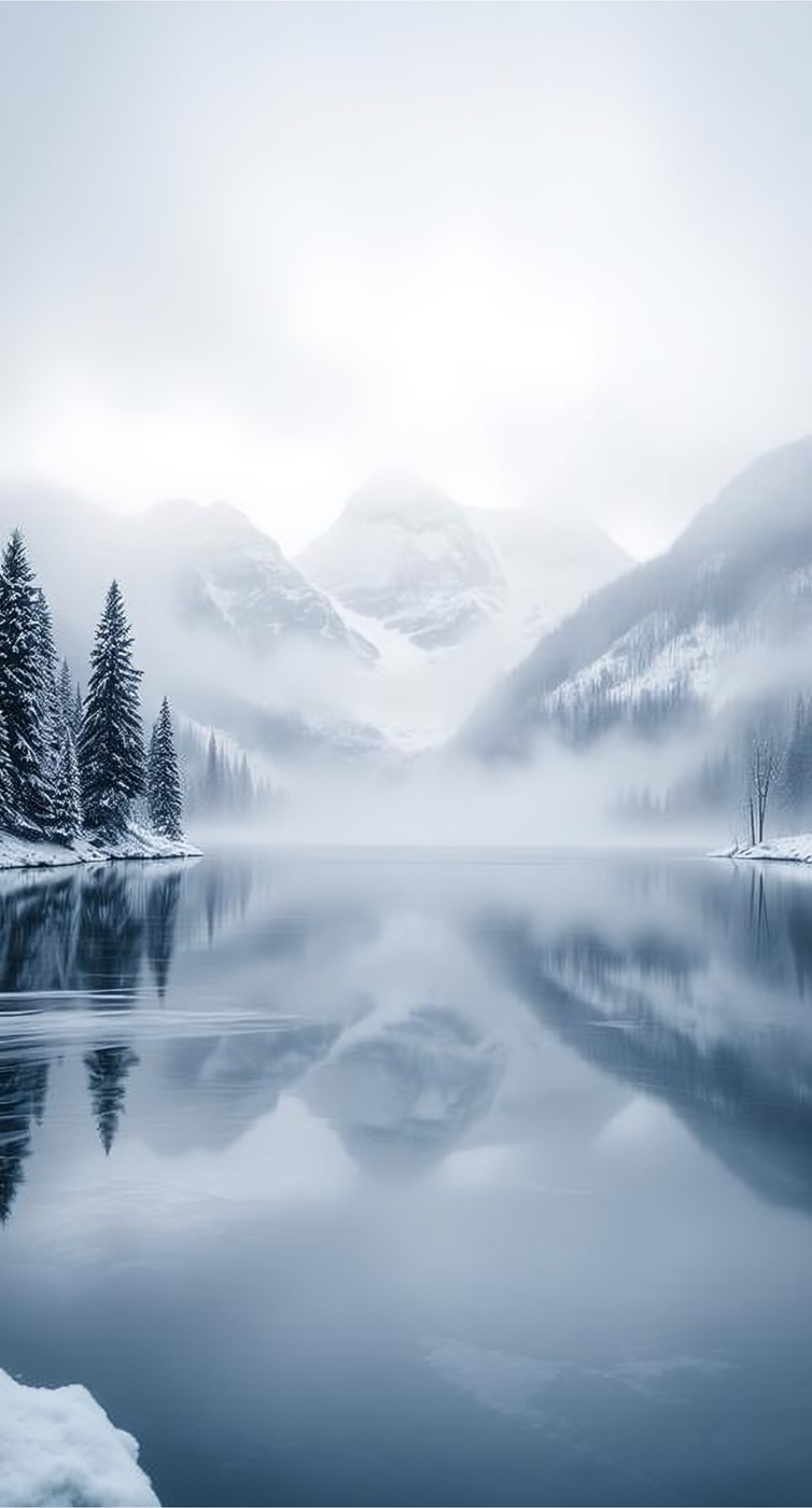 High-resolution winter landscape photos