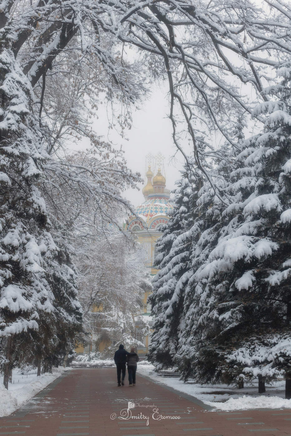 Тихий парк в снежный день, подобен тайному саду, наполняющему душу...