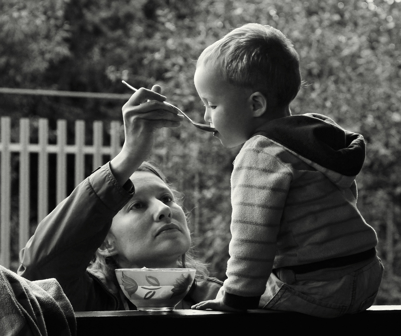 "За маму, за папу..."