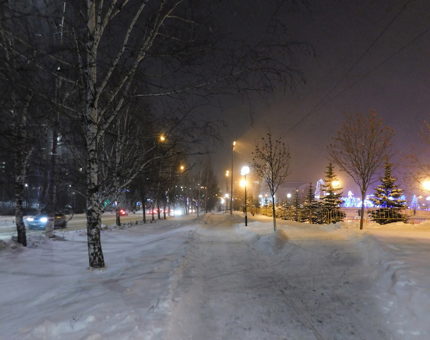 Вечер в январе