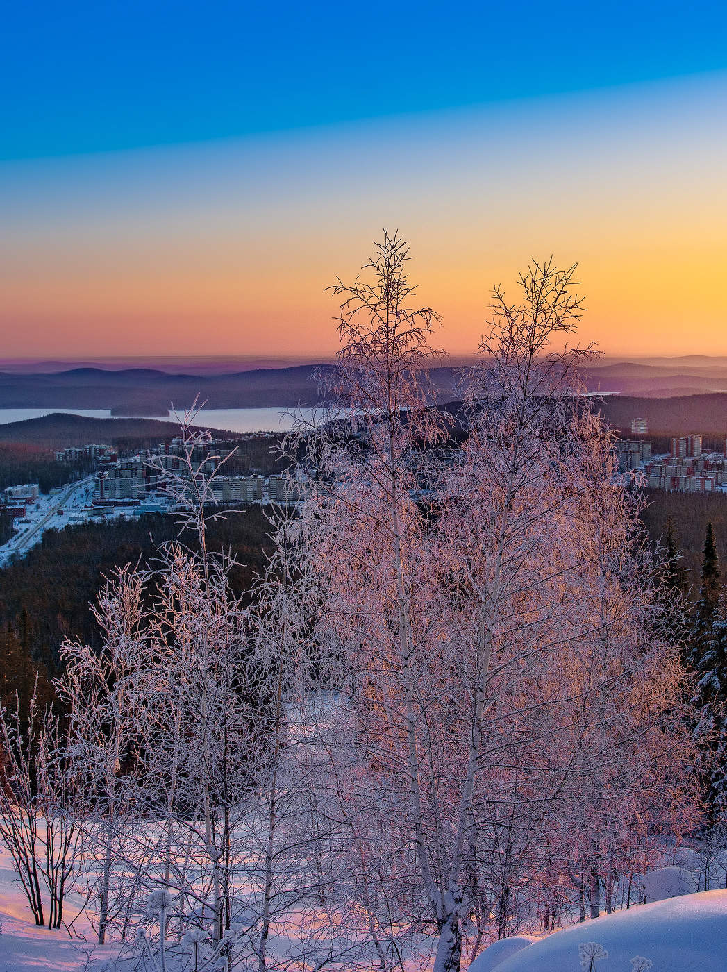 Розовое утро