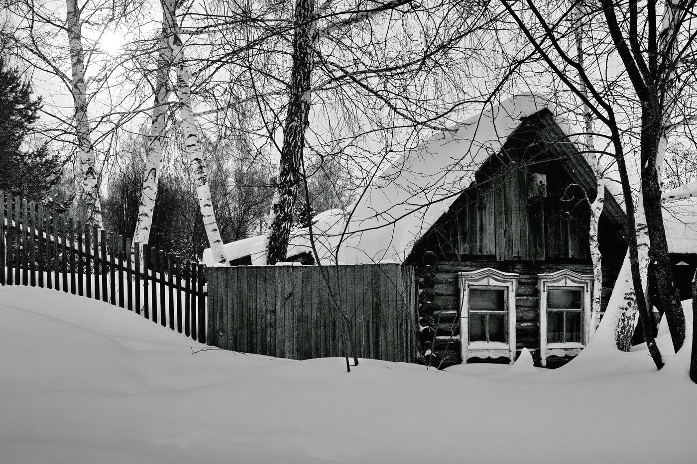 Зима сибирская.