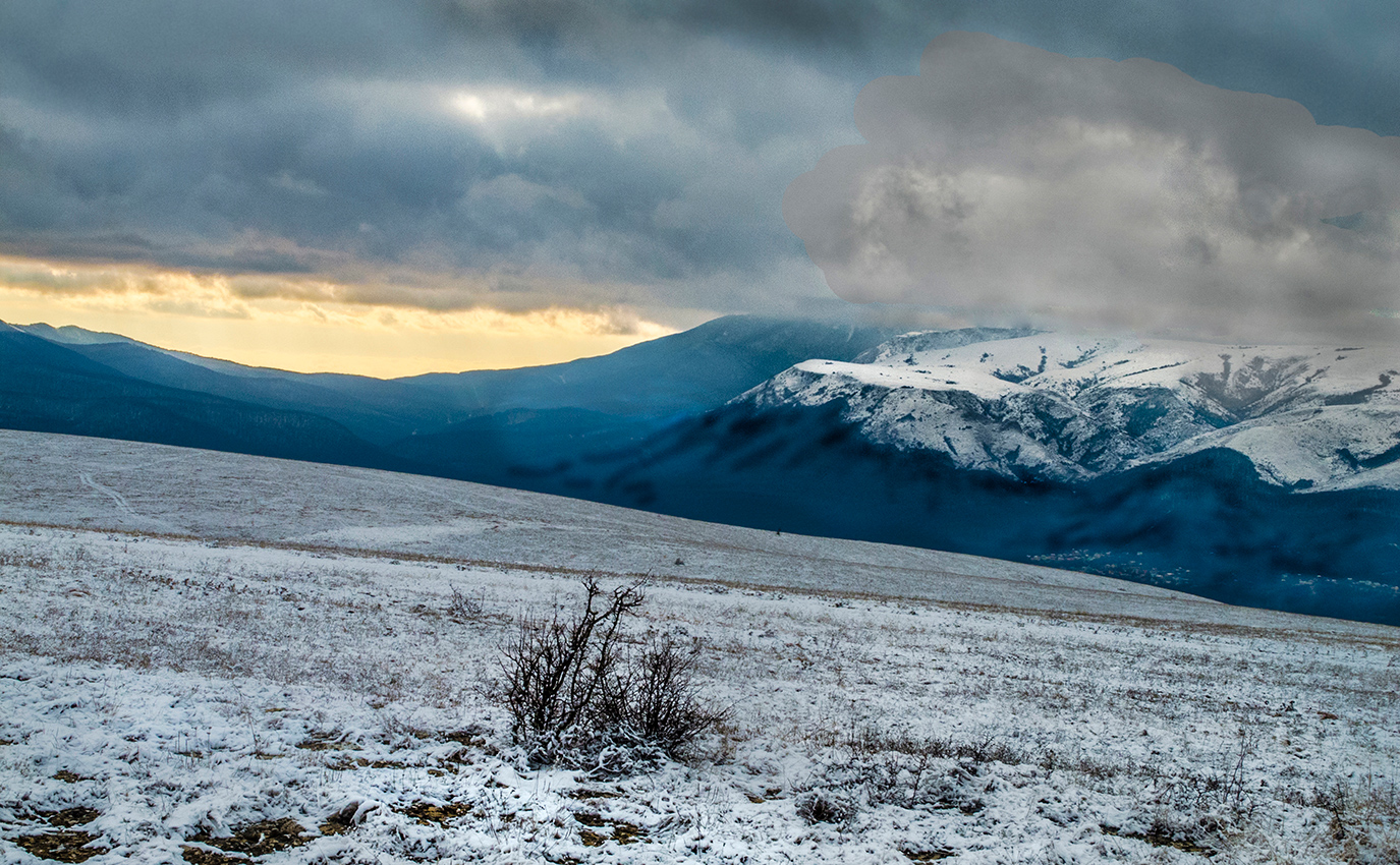 Зима в горах