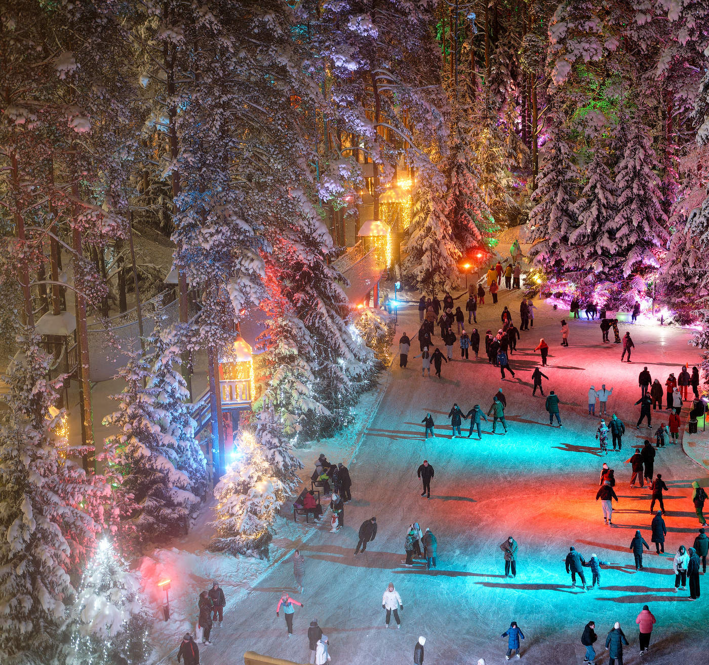 Охта-парк. Каток.