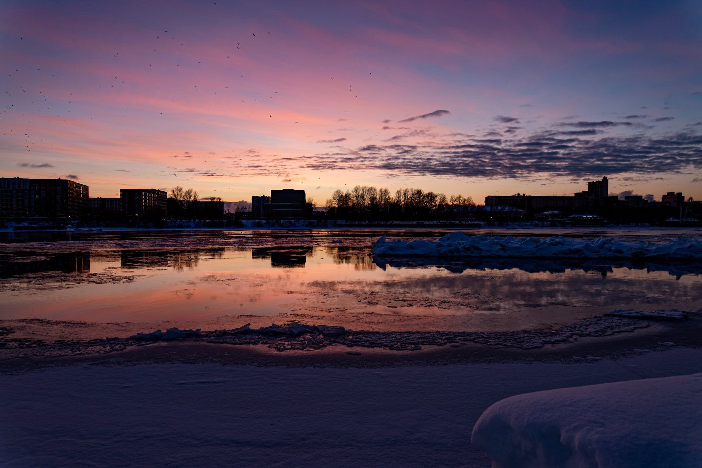 Январский закат.