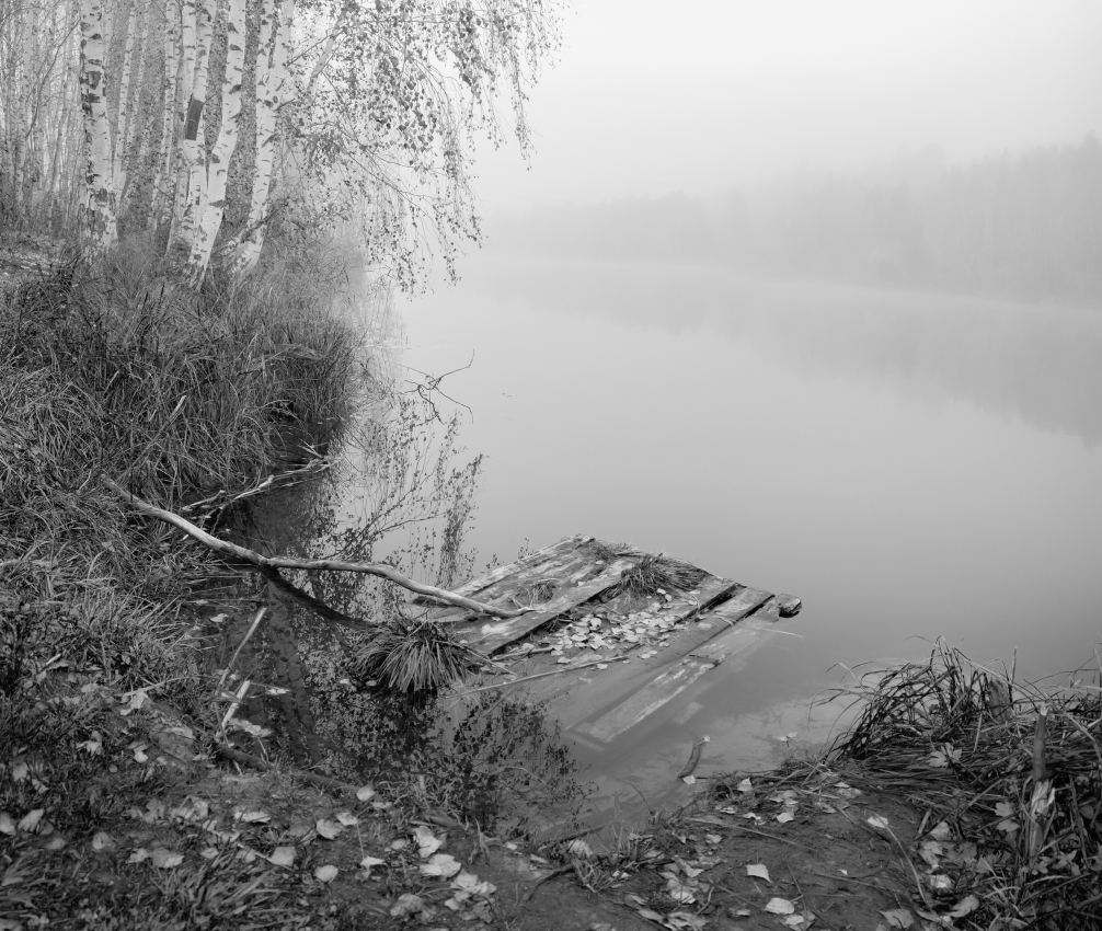 Старый плот. Октябрь.