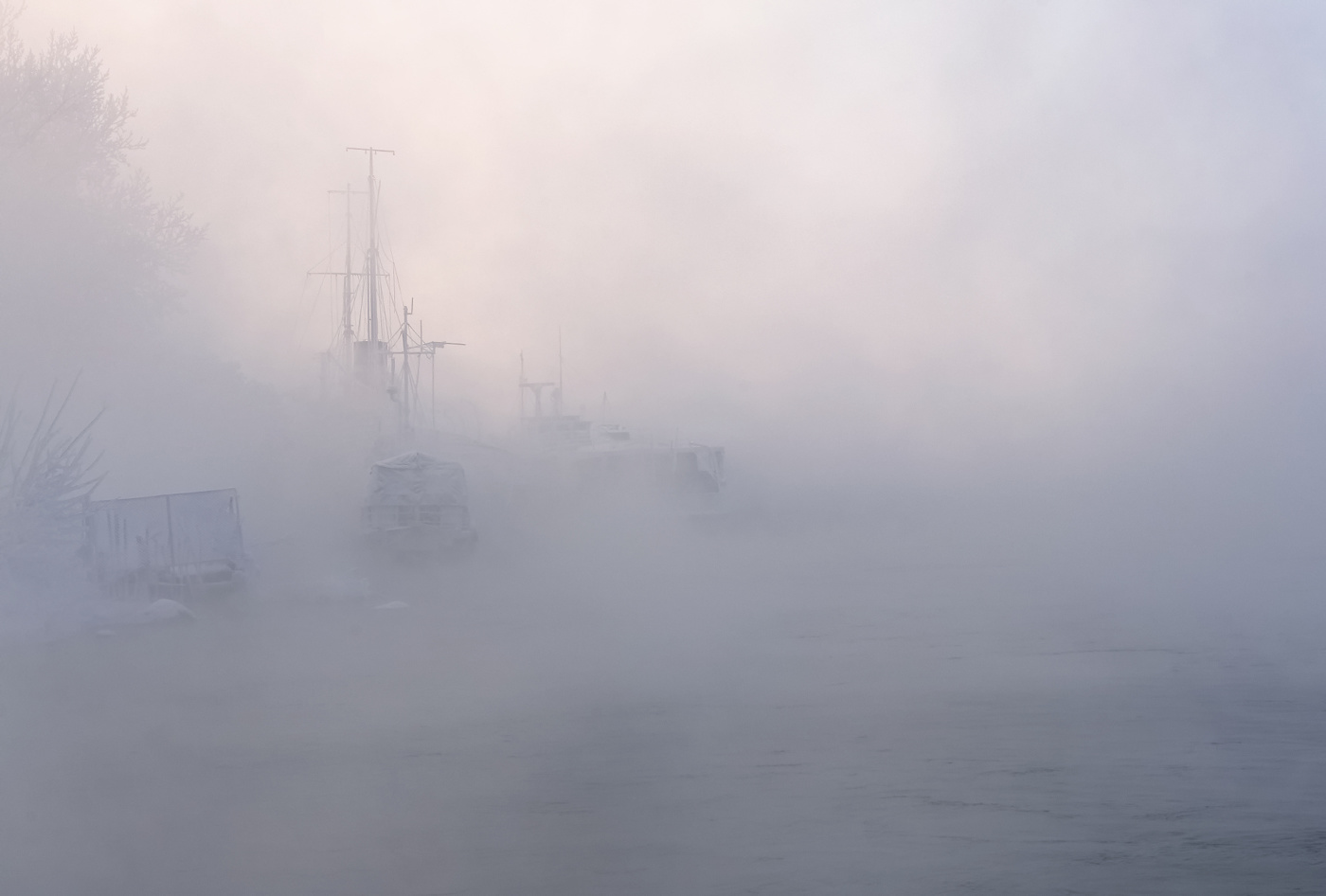 Укутаны туманом