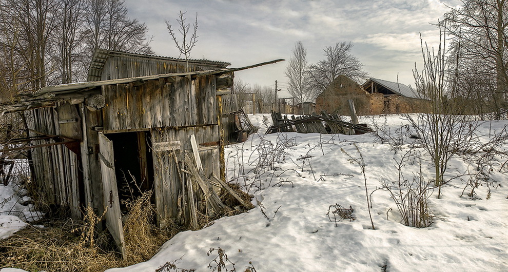Старый сарай.