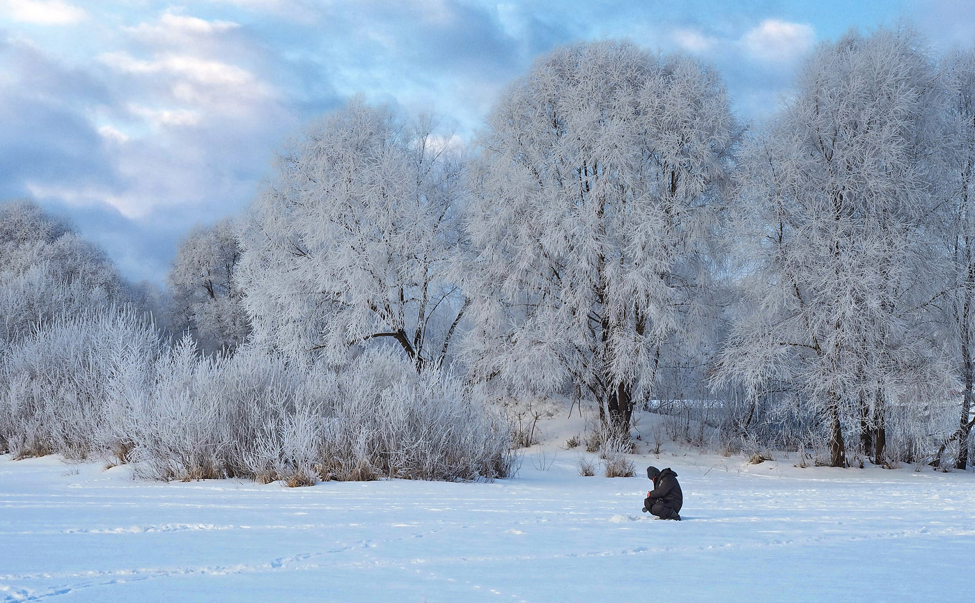 Замёрзшая красота..